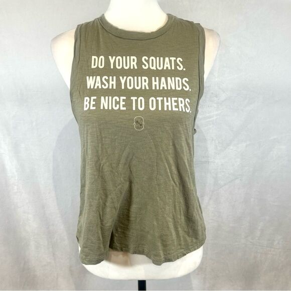 Do Your Squats olive green active top size medium - Picture 1 of 5